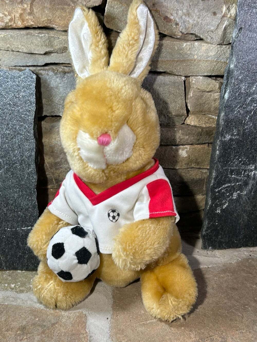 Dan Dee Soccer Bunny plush vintage